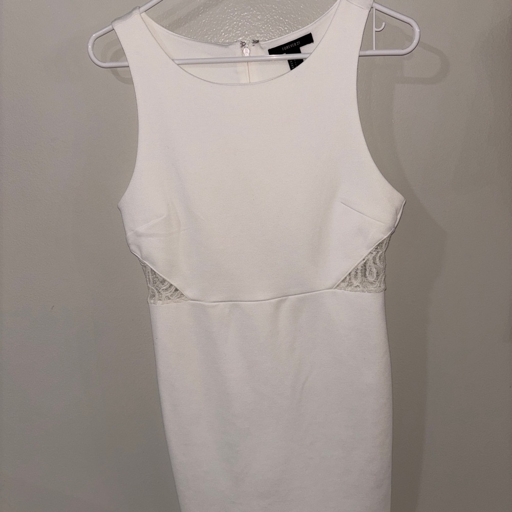 Forever 21 White Backless Dress